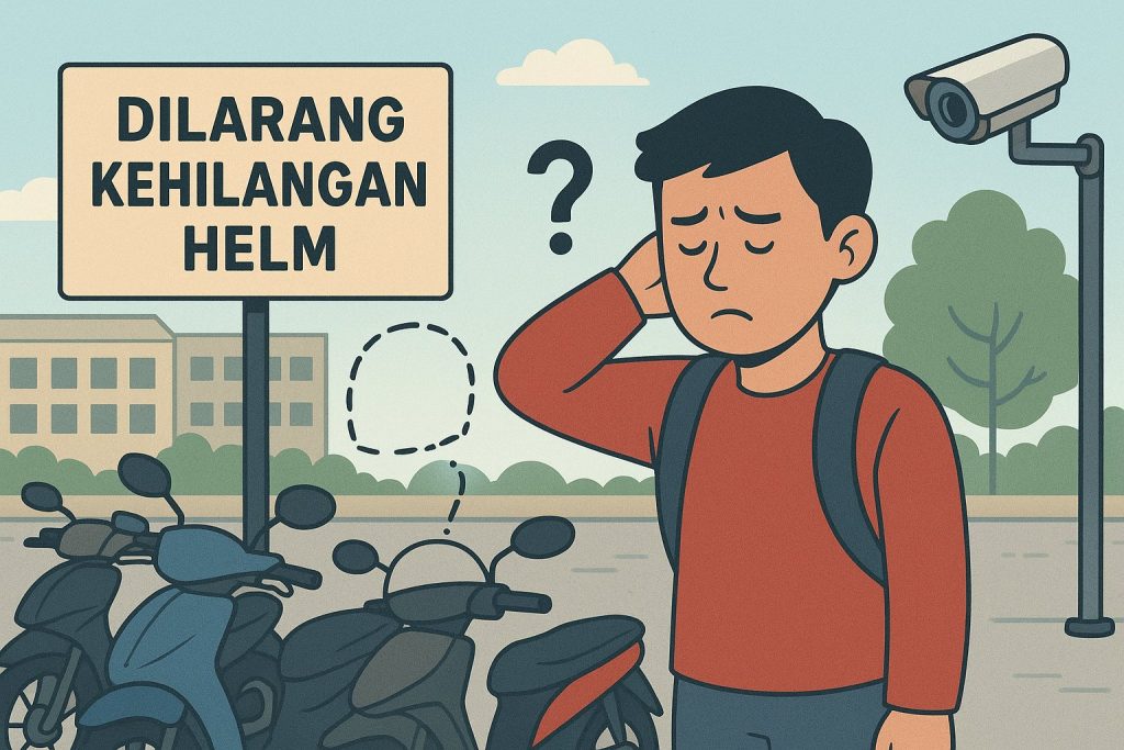 Helm Hilang, Solusi Justru Ikut Menghilang